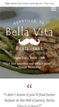 Mobile Screenshot of bellavitakerrville.com